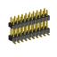 2208SMDI-20G-3090 (PLHD2-20SMD) вилка прямая двухрядная с двойным изолятором А=3мм., В=9мм., шаг 2,0 мм, 2х10 конт.