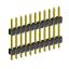 2210DI-11G-H15-2660 вилка открытая прямая с двойным изолятором однорядная на плату для монтажа в отверстия; P 2,0мм; 11-конт.