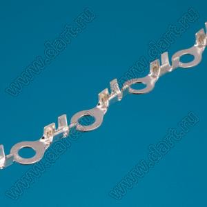 DJ431-6D (Y206) (62613574216) терминал кольцевой d=6,3мм для провода 2,5...4,0 кв.мм; располож. цепью