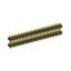 2208DI-60G-2400 (2x30) вилка открытая прямая двухрядная с двойным изолятором на плату для монтажа в отверстия, шаг 2,00 x 2,00 мм, А=2мм, В=18мм, С=4мм, 2х30 конт.