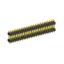 2208DI-52G-2400 (2x26) вилка открытая прямая двухрядная с двойным изолятором на плату для монтажа в отверстия, шаг 2,00 x 2,00 мм, А=2мм, В=18мм, С=4мм, 2х26 конт.