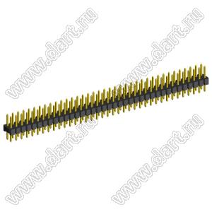 2208S-74G-H15 (PLD2-74) вилка прямая двухрядная, шаг 2,0 мм, 2х37 конт.