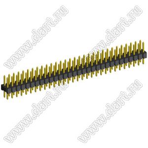 2208S-60G-H15 (PLD2-60) вилка прямая двухрядная, шаг 2,0 мм, 2х30 конт.
