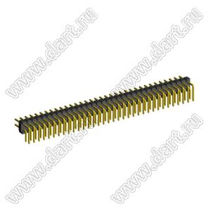 2208R-70G (PLD2-70R) вилка угловая двухрядная, шаг 2,0 мм, 2х35 конт.