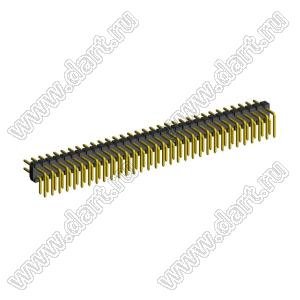 2208R-66G (PLD2-66R) вилка угловая двухрядная, шаг 2,0 мм, 2х33 конт.