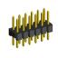 2208S-12G-H15 (PLD2-12) вилка прямая двухрядная, шаг 2,0 мм, 2х6 конт.