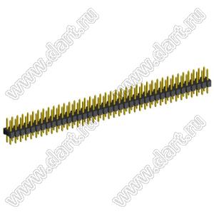 2208S-80G-H15 (PLD2-80) вилка прямая двухрядная, шаг 2,0 мм, 2х40 конт.