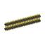 2208DI-58G-2400 (2x29) вилка открытая прямая двухрядная с двойным изолятором на плату для монтажа в отверстия, шаг 2,00 x 2,00 мм, А=2мм, В=18мм, С=4мм, 2х29 конт.