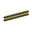 2208DI-64G-2400 (2x32) вилка открытая прямая двухрядная с двойным изолятором на плату для монтажа в отверстия, шаг 2,00 x 2,00 мм, А=2мм, В=18мм, С=4мм, 2х32 конт.