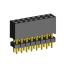 2207SDI-16G-935 розетка прямая двухрядная с двойным изолятором (гнездо) на плату для монтажа в отверстия, шаг 2,00 x 2,00 мм А=3,8мм, В=9,35мм, 2х8 конт.
