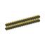 2208DI-66G-2400 (2x33) вилка открытая прямая двухрядная с двойным изолятором на плату для монтажа в отверстия, шаг 2,00 x 2,00 мм, А=2мм, В=18мм, С=4мм, 2х33 конт.