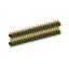 2208DI-46G-2400 (2x23) вилка открытая прямая двухрядная с двойным изолятором на плату для монтажа в отверстия, шаг 2,00 x 2,00 мм, А=2мм, В=18мм, С=4мм, 2х23 конт.