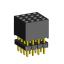 1999SDI-016G-935 розетка прямая четырехрядная с двойным изолятором (гнездо) на плату для монтажа в отверстия, шаг 2,00 x 2,00 мм А=3,8мм, В=9,35мм, 4х4 конт.