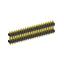 2208DI-50G-2400 (2x25) вилка открытая прямая двухрядная с двойным изолятором на плату для монтажа в отверстия, шаг 2,00 x 2,00 мм, А=2мм, В=18мм, С=4мм, 2х25 конт.