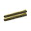 2208DI-48G-2400 (2x24) вилка открытая прямая двухрядная с двойным изолятором на плату для монтажа в отверстия, шаг 2,00 x 2,00 мм, А=2мм, В=18мм, С=4мм, 2х24 конт.