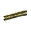 2208DI-56G-2400 (2x28) вилка открытая прямая двухрядная с двойным изолятором на плату для монтажа в отверстия, шаг 2,00 x 2,00 мм, А=2мм, В=18мм, С=4мм, 2х28 конт.