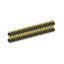 2208DI-54G-2400 (2x27) вилка открытая прямая двухрядная с двойным изолятором на плату для монтажа в отверстия, шаг 2,00 x 2,00 мм, А=2мм, В=18мм, С=4мм, 2х27 конт.
