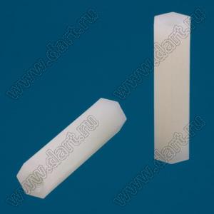 HTP-430 (HP4-30) cтойка шестигранная с внутренними резьбами; M4; L=30,0мм; нейлон-66; цвет натуральный