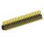 2204R-48G (2x24) вилка открытая угловая двухрядная на плату с увеличенным изолятором для монтажа в отверстия, шаг 2,00 x 2,00 мм, 48 конт.