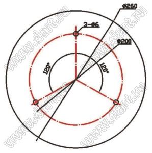 BL-ECJF010WW светильник офисный; Uп=85...265В (AC 50/60 Гц); P=10Вт; Φν=800лм; Q=160°; 3000±200К; теплый белый; D=260мм; H=72мм; COB