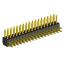 2204R-34G (2x17) вилка открытая угловая двухрядная на плату с увеличенным изолятором для монтажа в отверстия, шаг 2,00 x 2,00 мм, 34 конт.