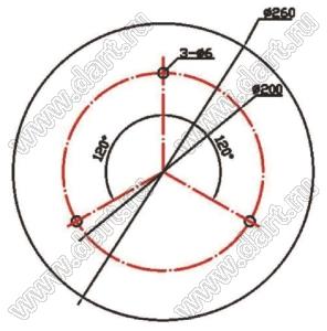 BL-ECJT010CW светильник офисный; Uп=85...265В (AC 50/60 Гц); P=10Вт; Φν=880лм; Q=160°; 5000±200К; холодный белый; D=260мм; H=72мм; COB