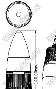 BL-BCZ27003WW лампа светодиодная; E27; Uп=95...265В (AC 50-60 Гц); P=3Вт; 2700...3000К; теплый белый; Q=160°; Φν=210лм; D=45мм; L=140мм; 30 шт. SMD3014