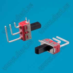 TS-13L-A3-2-Q-E-H (ON-ON, 1P2T) переключатель движковый угловой в плату