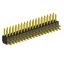 2204R-36G (2x18) вилка открытая угловая двухрядная на плату с увеличенным изолятором для монтажа в отверстия, шаг 2,00 x 2,00 мм, 36 конт.
