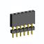 2209SDI-06G-935 розетка прямая однорядная с двойным изолятором (гнездо) на плату для монтажа в отверстия, шаг 2,00 мм А=3,8мм, В=9,35мм, 6 конт.