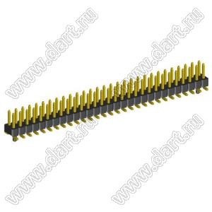 2208SM-58G-PG вилка SMD прямая двухрядная с направляющими в плату, шаг 2,0 мм, 2х29конт.