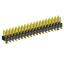 2208SM-38G-PG вилка SMD прямая двухрядная с направляющими в плату, шаг 2,0 мм, 2х19конт.