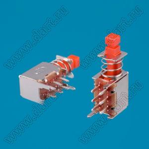 PS-22F50L переключатель нажимной 2P2T с фиксацией