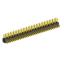 2204R-66G (2x33) вилка открытая угловая двухрядная на плату с увеличенным изолятором для монтажа в отверстия, шаг 2,00 x 2,00 мм, 66 конт.