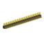 2204R-74G (2x37) вилка открытая угловая двухрядная на плату с увеличенным изолятором для монтажа в отверстия, шаг 2,00 x 2,00 мм, 74 конт.