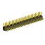 2204R-52G (2x26) вилка открытая угловая двухрядная на плату с увеличенным изолятором для монтажа в отверстия, шаг 2,00 x 2,00 мм, 52 конт.