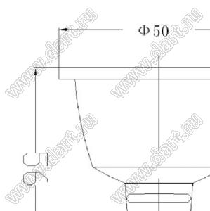 BL-SYCMR16003WW лампа светодиодная; MR16 (GU5,3); Uп=12В; P=3Вт; 2700...3000К; теплый белый; Q=24°; Φν=240лм; D=50мм; L=56мм; 3х1 Вт эмиттер (CREE)