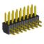 2204R-16G (2x8) вилка открытая угловая двухрядная на плату с увеличенным изолятором для монтажа в отверстия, шаг 2,00 x 2,00 мм, 16 конт.
