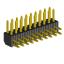 2204R-20G (2x10) вилка открытая угловая двухрядная на плату с увеличенным изолятором для монтажа в отверстия, шаг 2,00 x 2,00 мм, 20 конт.