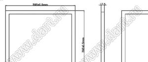 BL-PF0054WW панель светодиодная потолочная; 85...265V AC 50/60Hz; 600x600мм; P=54Вт; типоразмер светодиодов SMD5630; 2800...3500К; теплый белый; Φν=3600лм