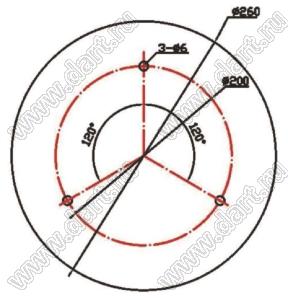 BL-ECJN010WW светильник офисный; Uп=85...265В (AC 50/60 Гц); P=10Вт; Φν=800лм; Q=160°; 3000±200К; теплый белый; D=260мм; H=72мм; COB