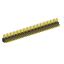 2204R-76G (2x38) вилка открытая угловая двухрядная на плату с увеличенным изолятором для монтажа в отверстия, шаг 2,00 x 2,00 мм, 76 конт.