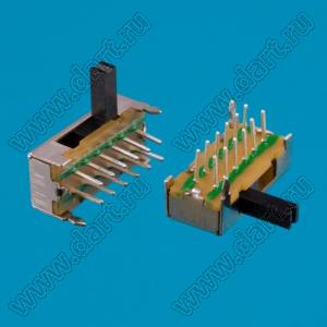 SK-24D02-G6 переключатель движковый угловой 2P4T