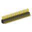 2204R-40G (2x20) вилка открытая угловая двухрядная на плату с увеличенным изолятором для монтажа в отверстия, шаг 2,00 x 2,00 мм, 40 конт.