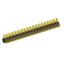 2204R-72G (2x36) вилка открытая угловая двухрядная на плату с увеличенным изолятором для монтажа в отверстия, шаг 2,00 x 2,00 мм, 72 конт.