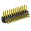 2204R-22G (2x11) вилка открытая угловая двухрядная на плату с увеличенным изолятором для монтажа в отверстия, шаг 2,00 x 2,00 мм, 22 конт.