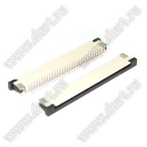 1223-30-03 (AF2K30A*S0T10_Q0Q1) розетка SMD для плоского шлейфа (FPC); шаг 1,0мм; 30-конт.; контакты сверху