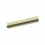 2211R-25G-LP (PLS-25R, DS1022-1x25-R) вилка открытая угловая низкопрофильная однорядная на плату для монтажа в отверстия; шаг 2,54мм; шаг 2,54мм; 25-конт.
