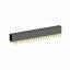 2214TB-50G-85-06 розетка двухрядная прямая на плату для монтажа в отверстия; 50-конт.; P=2,54мм