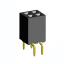 2214TB-04G-85-06 розетка двухрядная прямая на плату для монтажа в отверстия; 4-конт.; P=2,54мм